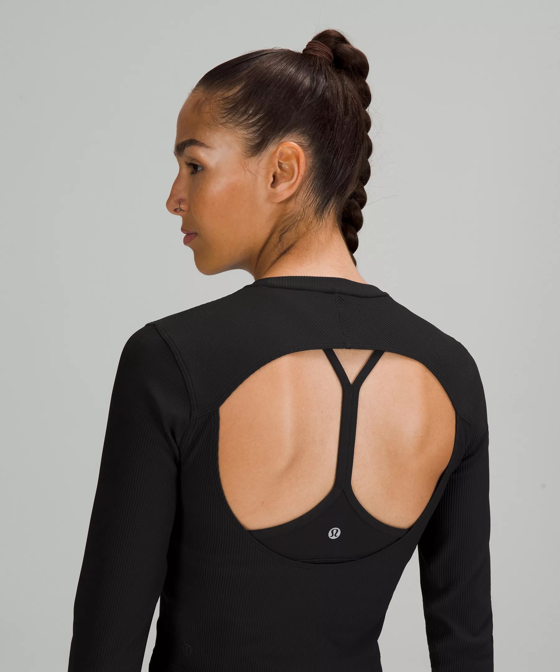Ribbed OpenBack Yoga Long Sleeve Shirt Lululemon EU