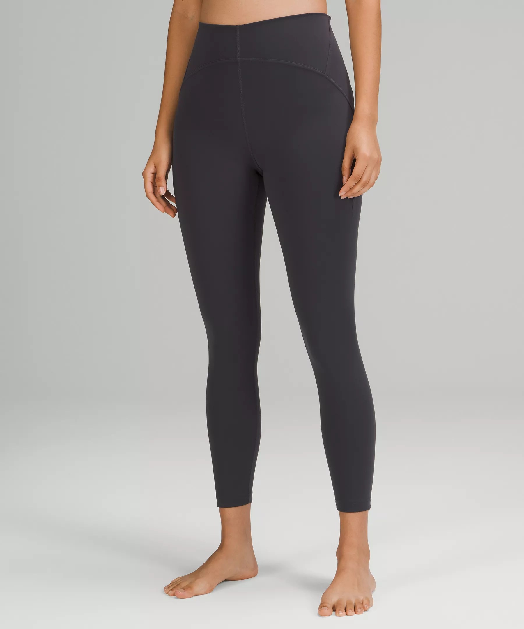 Lululemon Instill Highrise Leggings 25" In Black Granite ModeSens