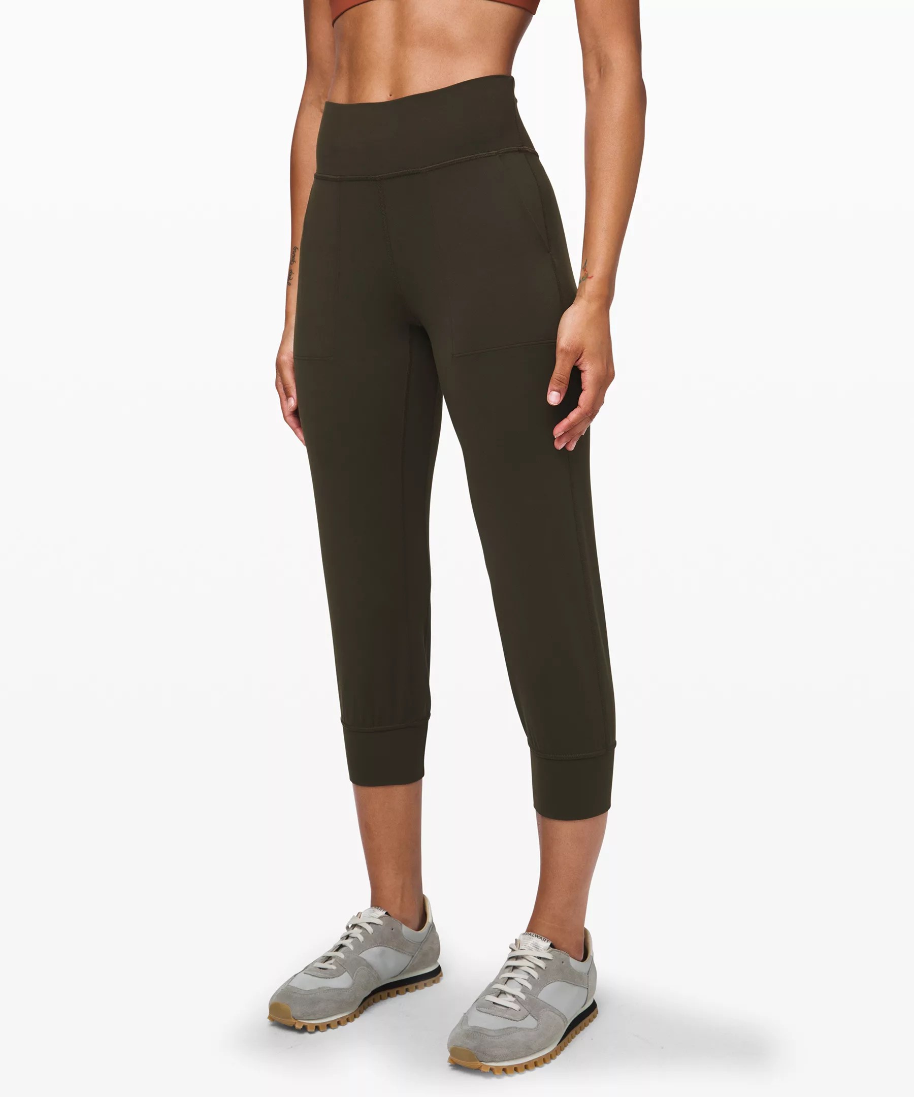 Lululemon Align™ Highrise Joggers Crop In Dark Olive ModeSens