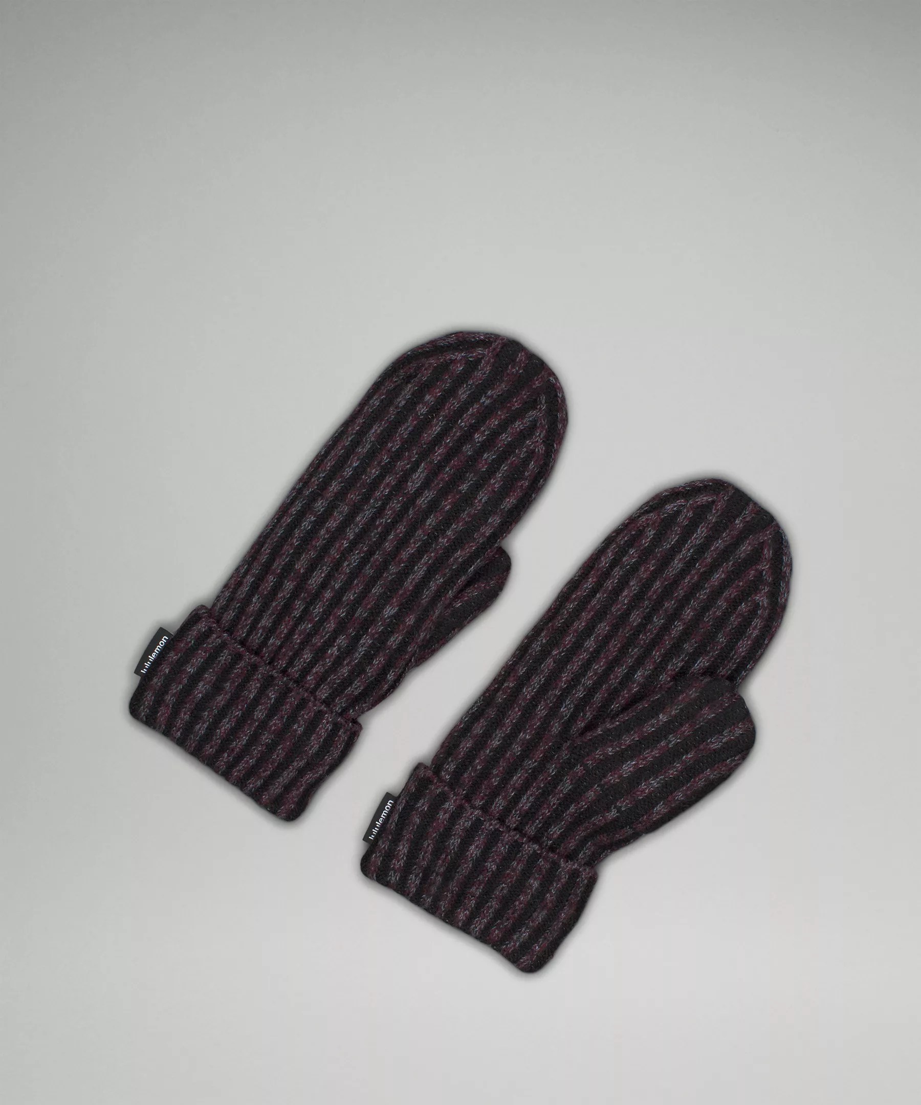 Women's Textured FleeceLined Knit Mittens Women's Accessories