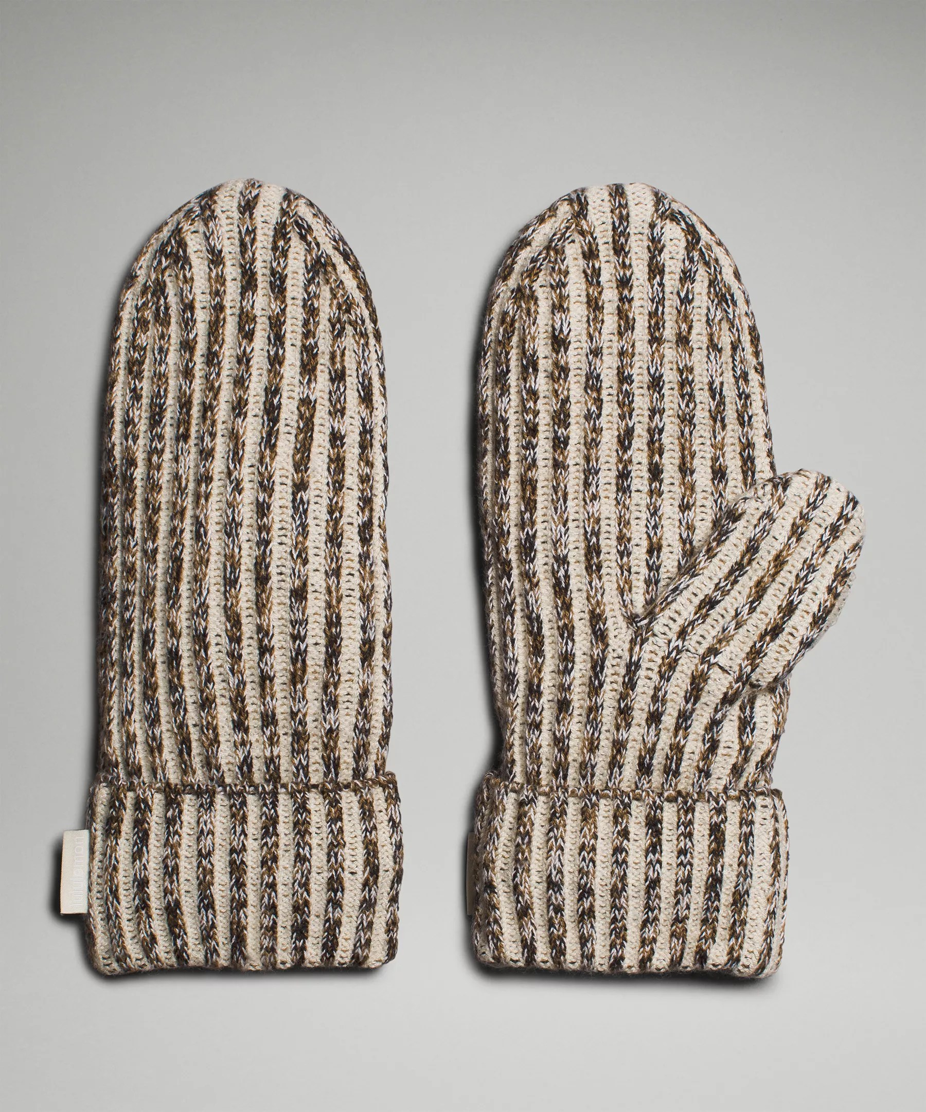 Women's Textured FleeceLined Knit Mittens Women's Accessories