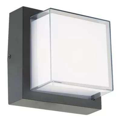 Geo LED Outdoor Square Wall Sconce by Abra at