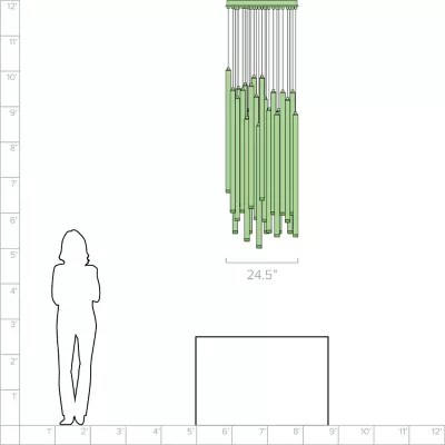 Filmore Ave MultiLight Pendant by Avenue Lighting at