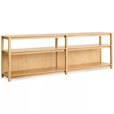 Open Plan Long and Low Bookcase by Blu Dot at
