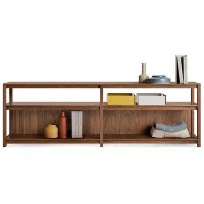 Open Plan Long and Low Bookcase by Blu Dot at