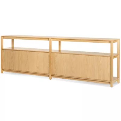 Open Plan Long and Low Bookcase by Blu Dot at