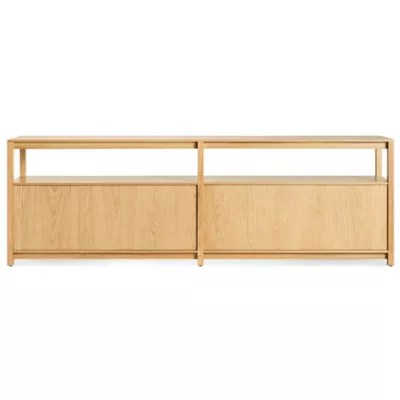 Open Plan Long and Low Bookcase by Blu Dot at