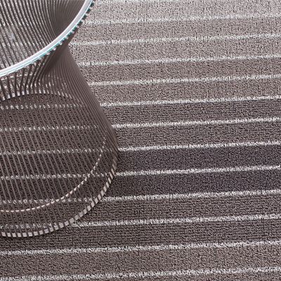 Block Stripe Shag Indoor/Outdoor Mat by Chilewich at