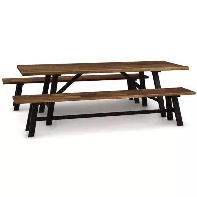 Modern Farmhouse Bench by Copeland Furniture at