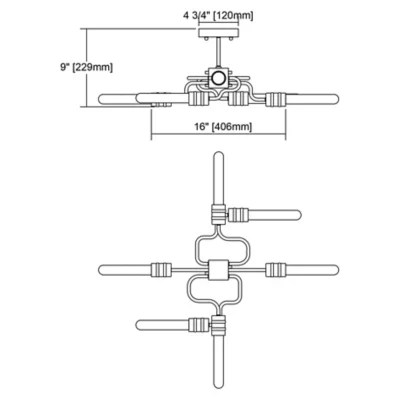 Transit SemiFlushmount by ELK Lighting at