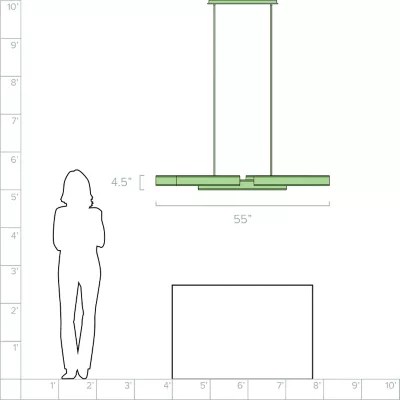 Cameno LED Linear Suspension by Eurofase at