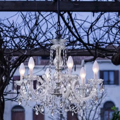 Drylight Small LED Outdoor Chandelier by Masiero at