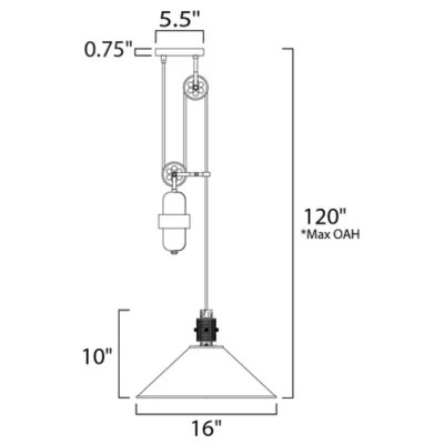 Tucson Pendant by Maxim Lighting at