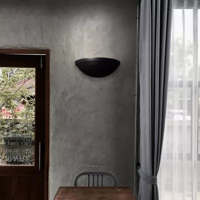 Rimmed Quarter Sphere Wall Sconce by Justice Design Group at