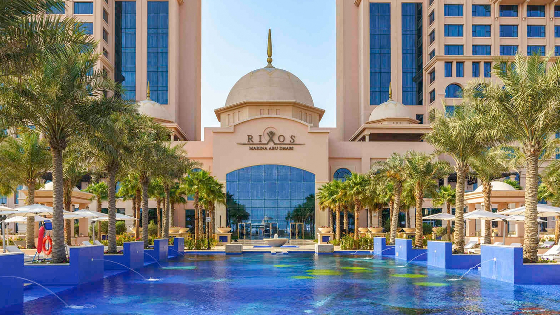 Iconic Rixos Abu Dhabi Beachfront Opulence with Sparkling Pool, Luxe