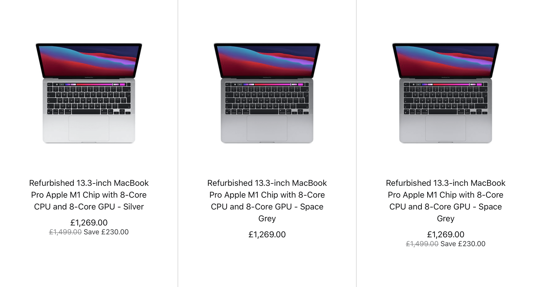 Apple Selling M1 MacBook Air & MacBook Pros With £230/230 off AGAIN