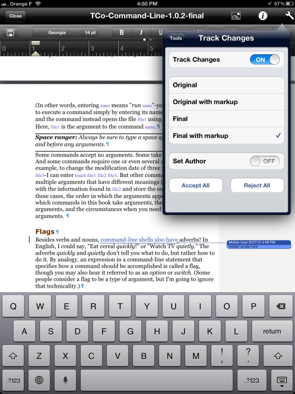 Editing Word documents on an iPad Macworld