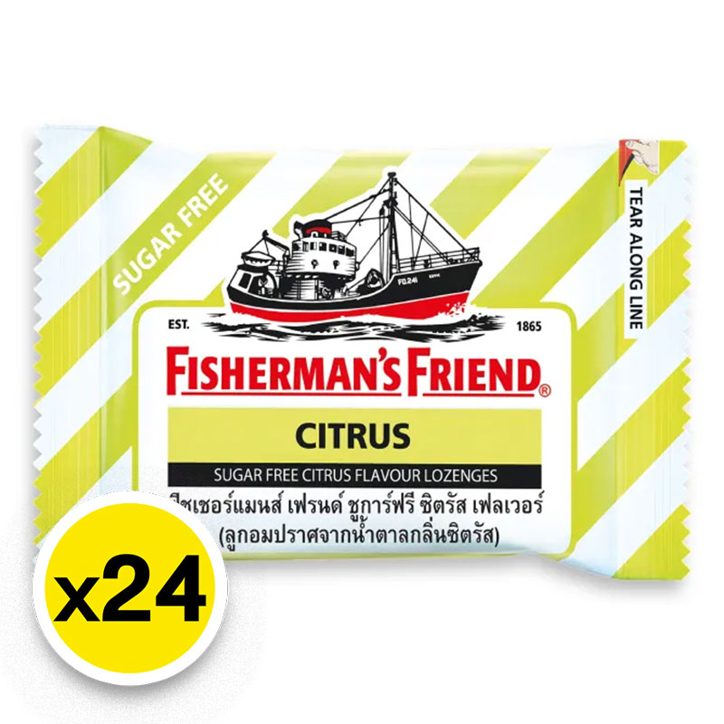 FISHERMAN'S FRIEND Sugar Free Citrus 24 sachets Makro PRO
