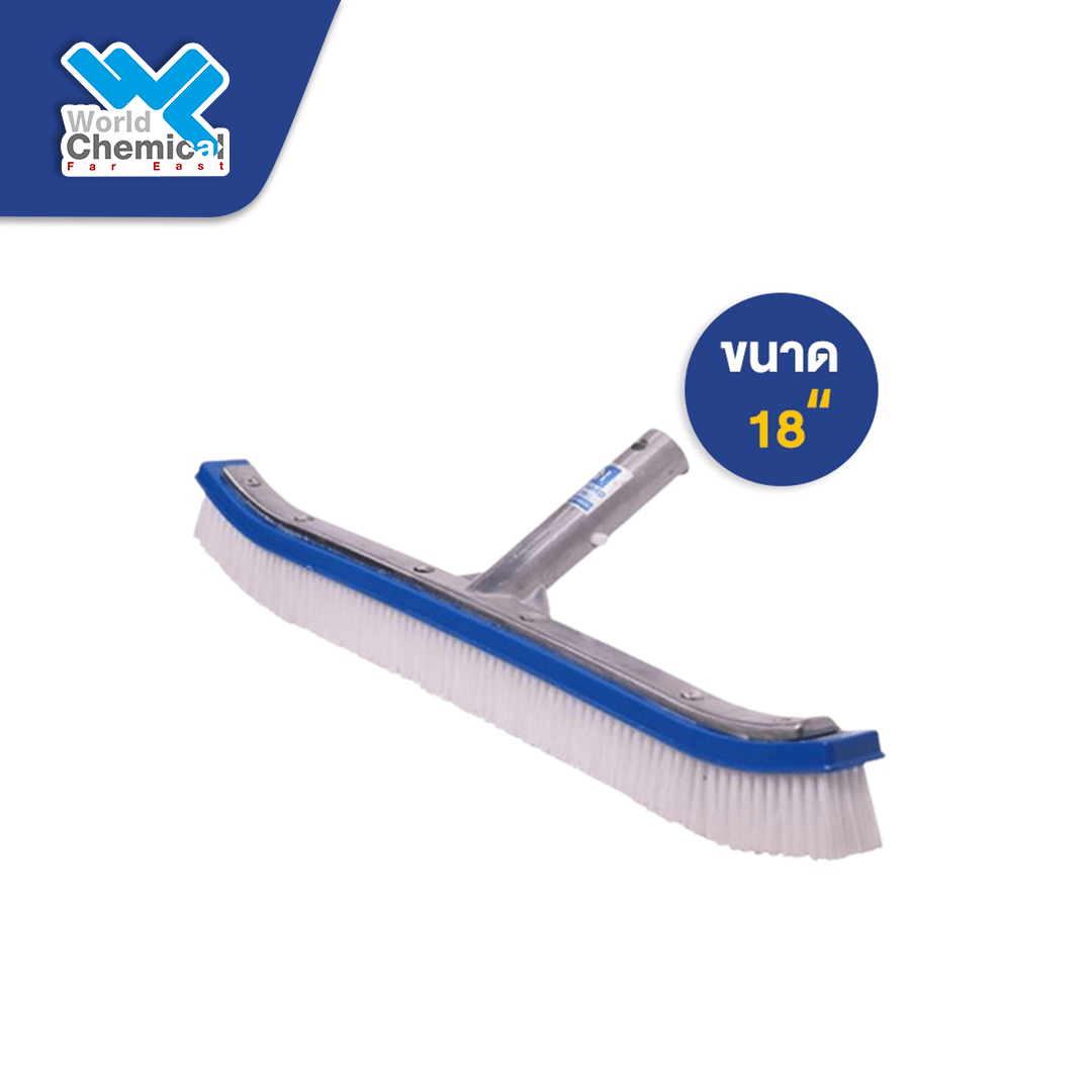 World Chemical RaiOn Nylon Scrubbing Brush, size 18" for swimming pools