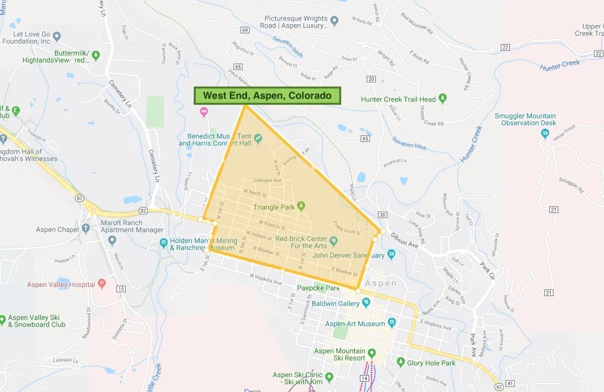 Map Of Downtown Aspen Downtown Aspen Colorado Map picconnect