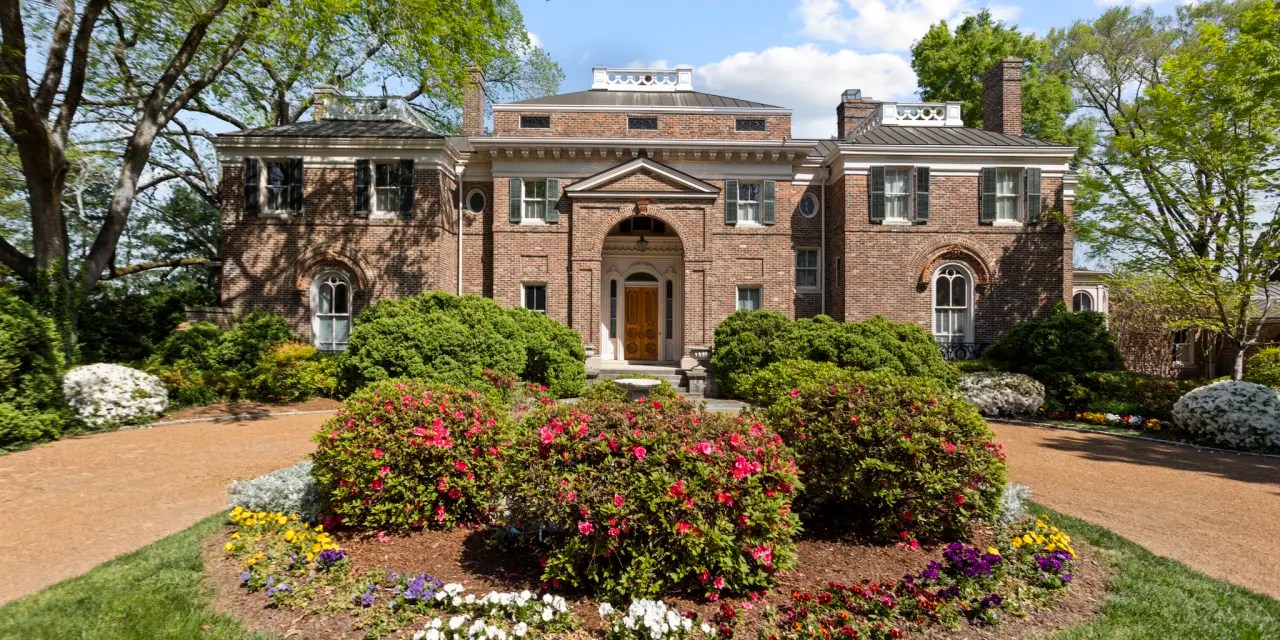 Nearly CenturyOld Nashville Mansion Designed by Notable 1930s