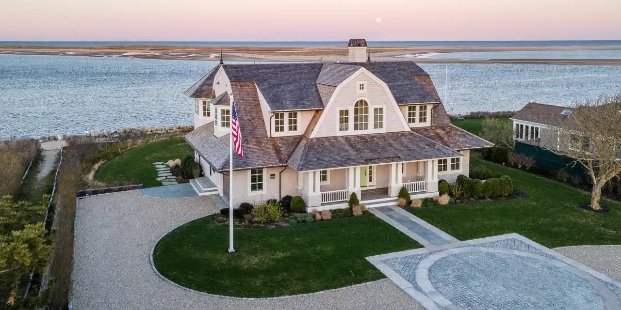 Cape Cod Mansion Offers Privacy and Sweeping Views Across Chatham