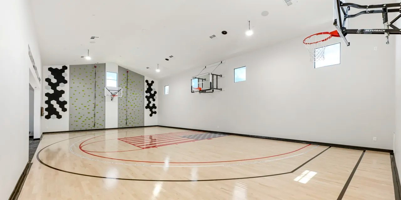 A Very Special Home Basketball Court in Honor of NBA Preseason
