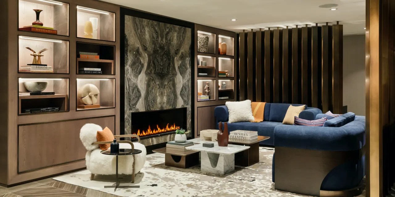 Creating an Inviting Living Room Around a Fireplace Mansion Global