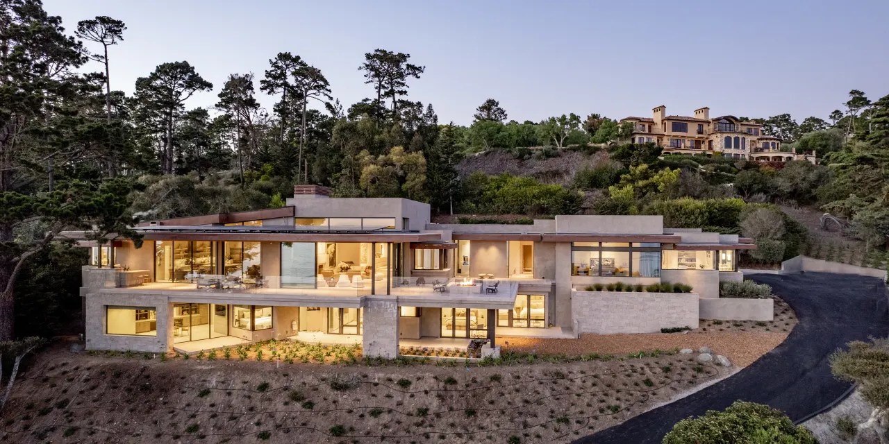 Newly Built Estate With Panoramic Views Asks 33.5 Million in Pebble