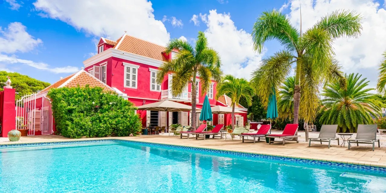 Bright 19thCentury Dutch Colonial Mansion in Curaçao Lists for Nearly