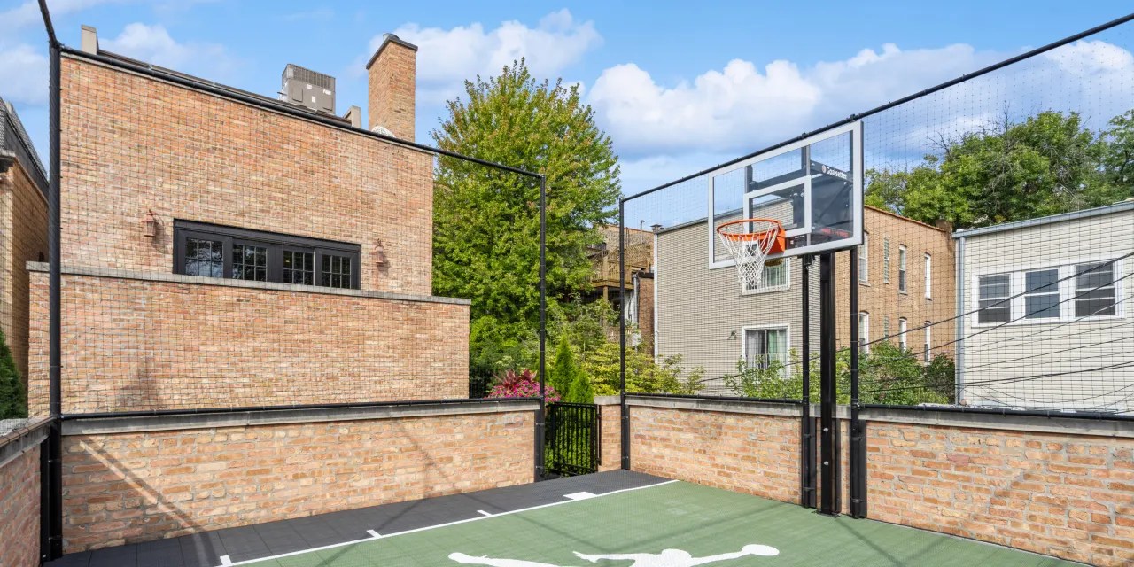 Chicago Townhouse With a Rooftop Basketball Court Lists for 3.19