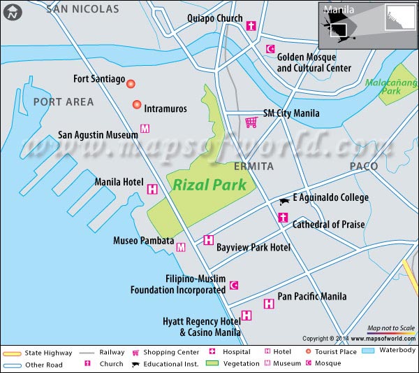 Rizal Park, Manila, Philippines Map, Facts, History, Location