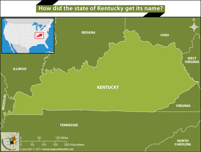 How did Kentucky get its name? State of Kentucky' Name