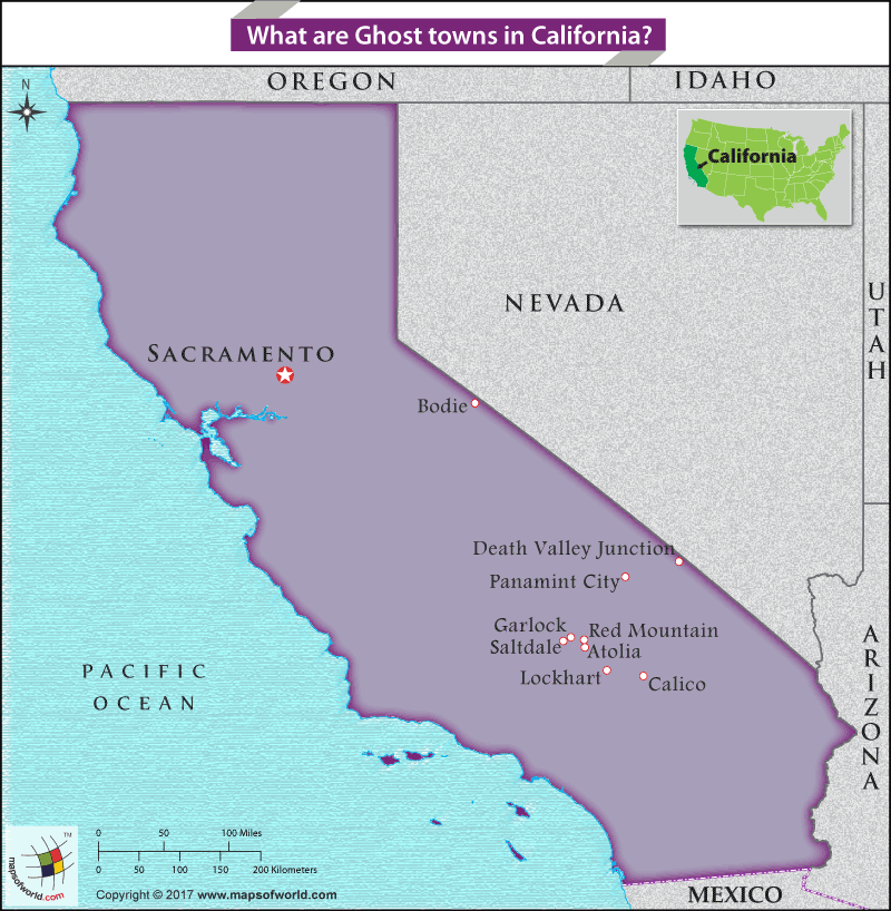 California Ghost Towns Map History and Geography FAQs and Answers