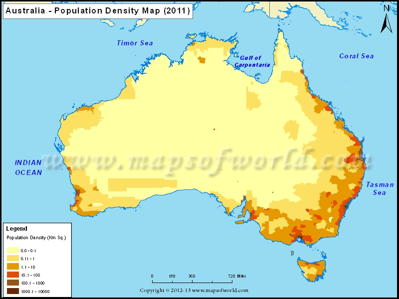 Population of Australia Demographic of Australia Maps of World