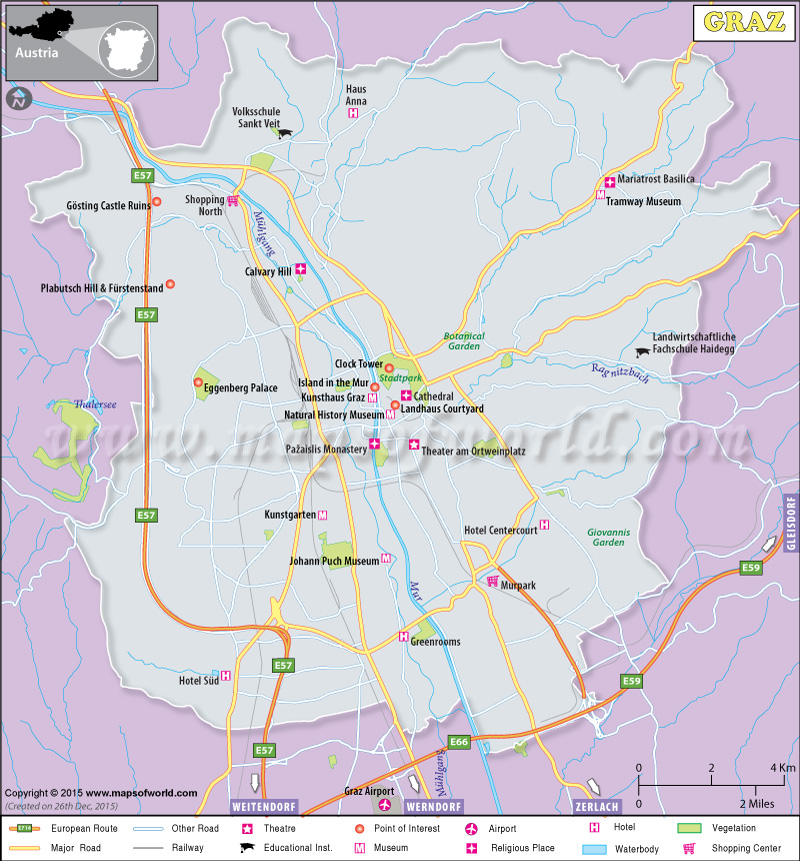 Graz Austria Map