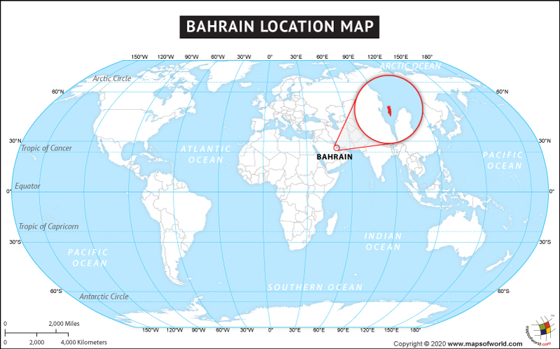 Bahrain Country In World Map Where Is Bahrain Located? – Mapsofworld.com