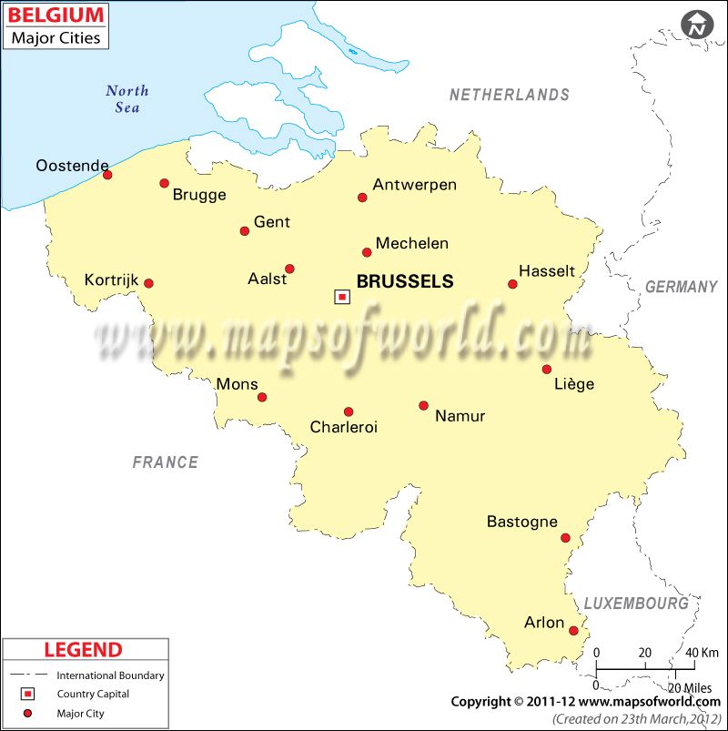 Belgium Cities Map Cities in Belgium