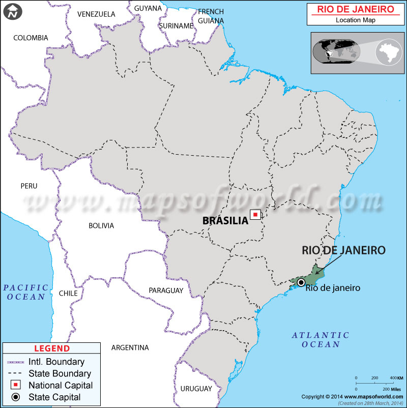 Where is Rio De Janeiro in Brazil