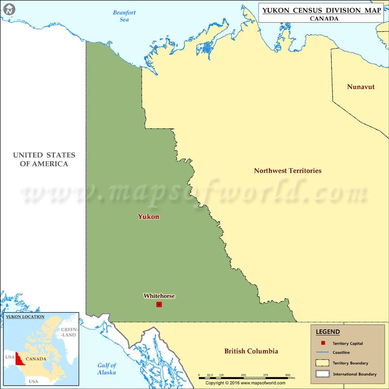 Yukon Map Yukon Territory Map