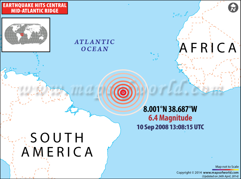 Mid Atlantic Ridge Map