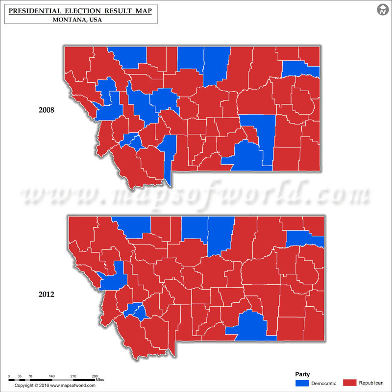 Montana Election Results 2016 Map, County Results, Live Updates