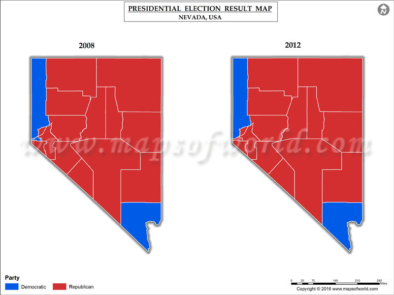 Nevada Election Results 2016 Map, County Results, Live Updates