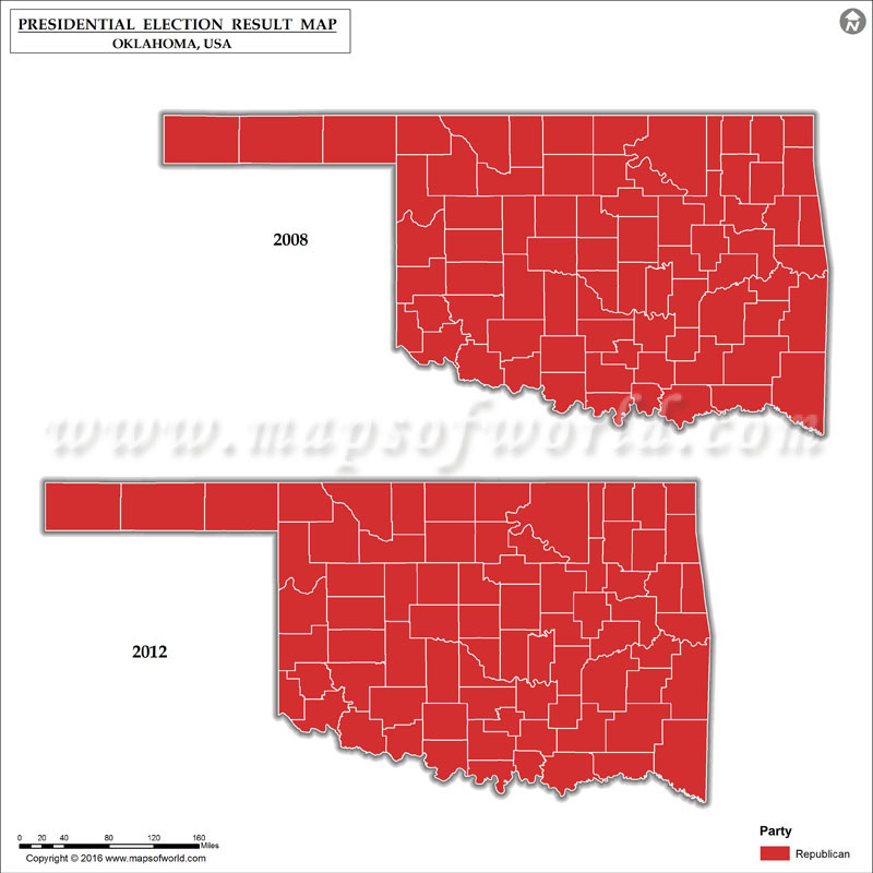 Oklahoma Election Results 2016 Map, County Results, Live Updates