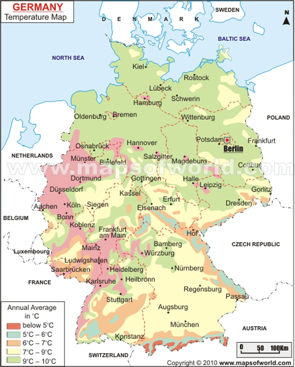 Germany Weather Map Germany Weather Forecast Map