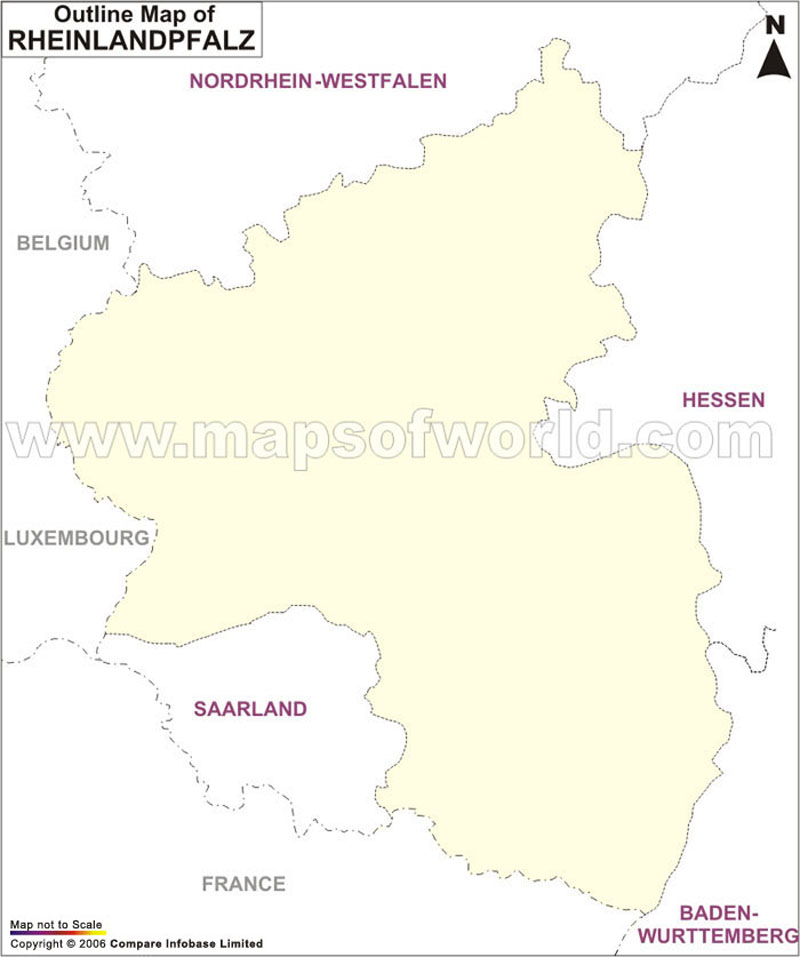 RheinlandPfalz Map Map of RheinlandPfalz