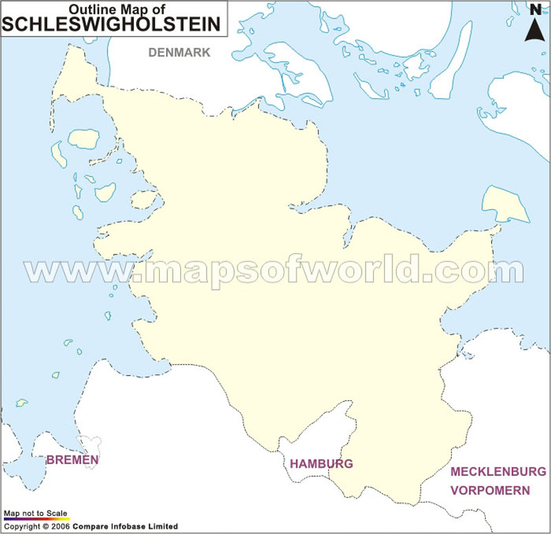 Schleswig Holstein Map Map of Schleswig Holstein