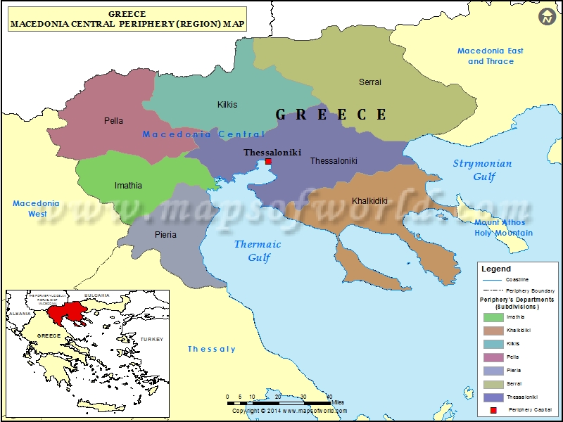 Central Macedonia Map