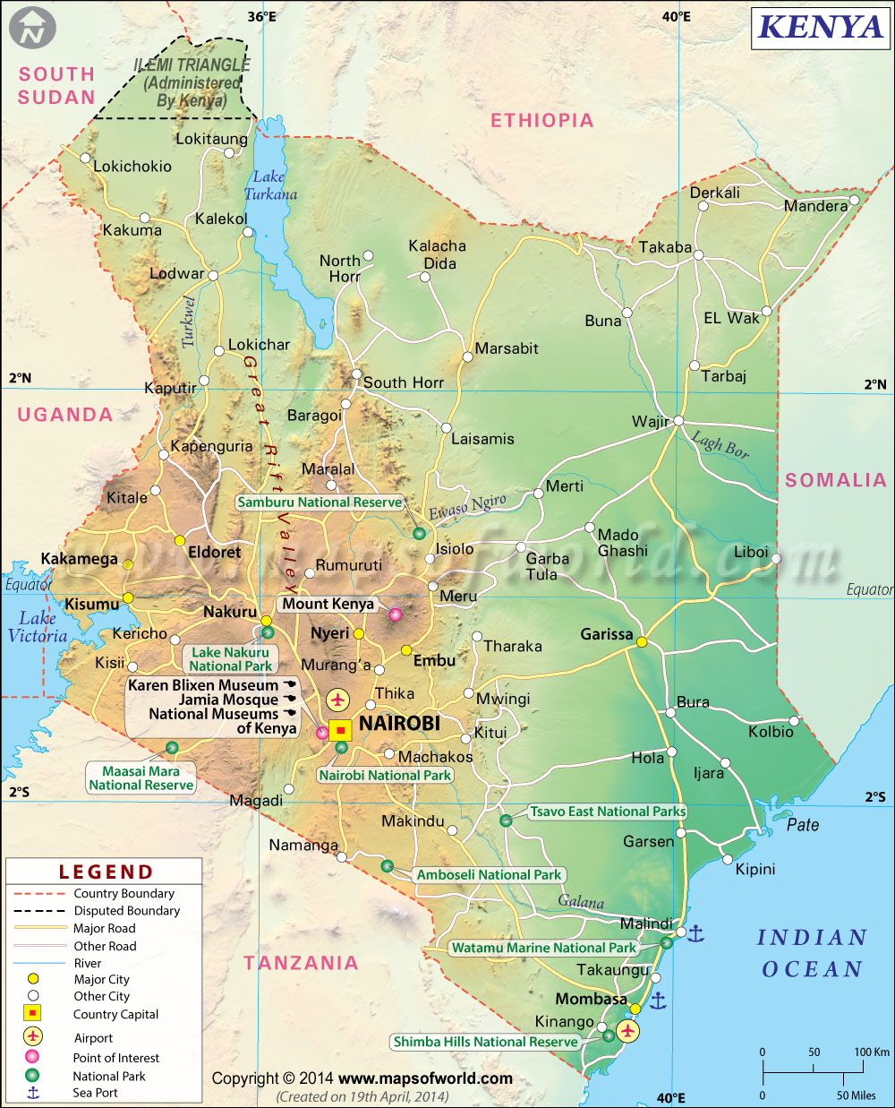 Kenya Map | Map of Kenya | Collection of Kenya Maps
