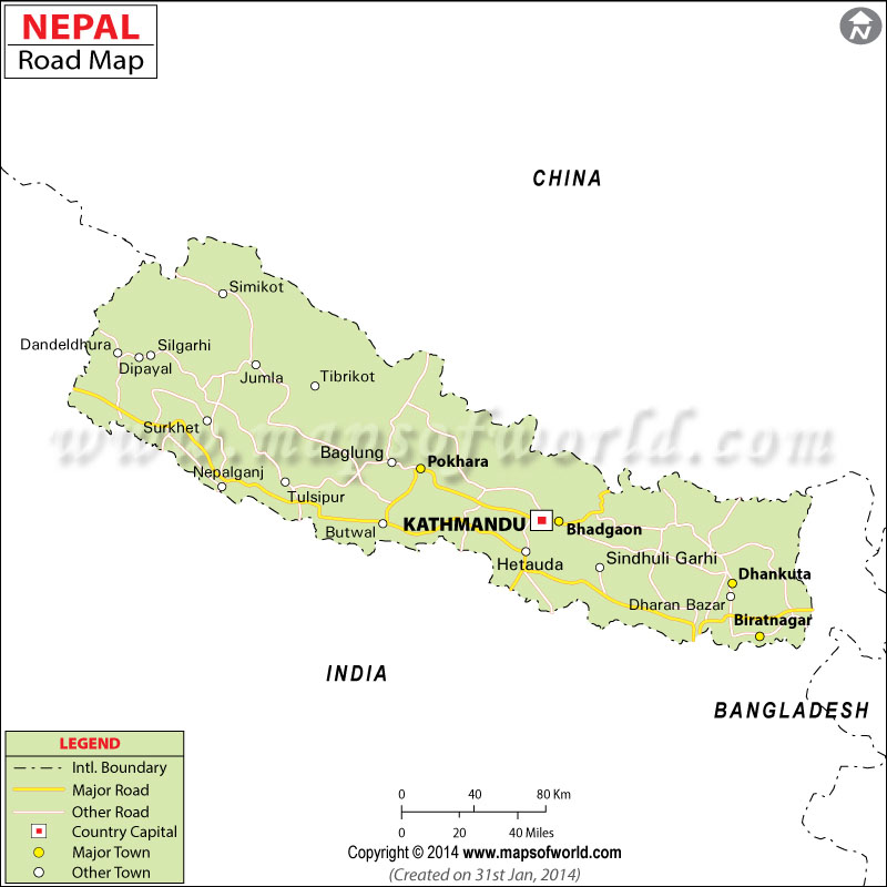 Nepal Road Map